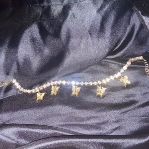 Gold Butterfly Ankle Bracelet